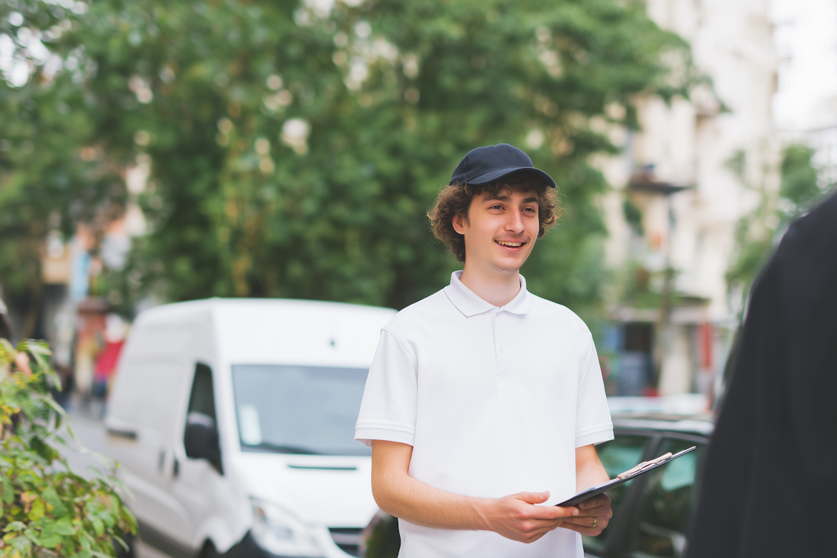 Sales rep in the field
